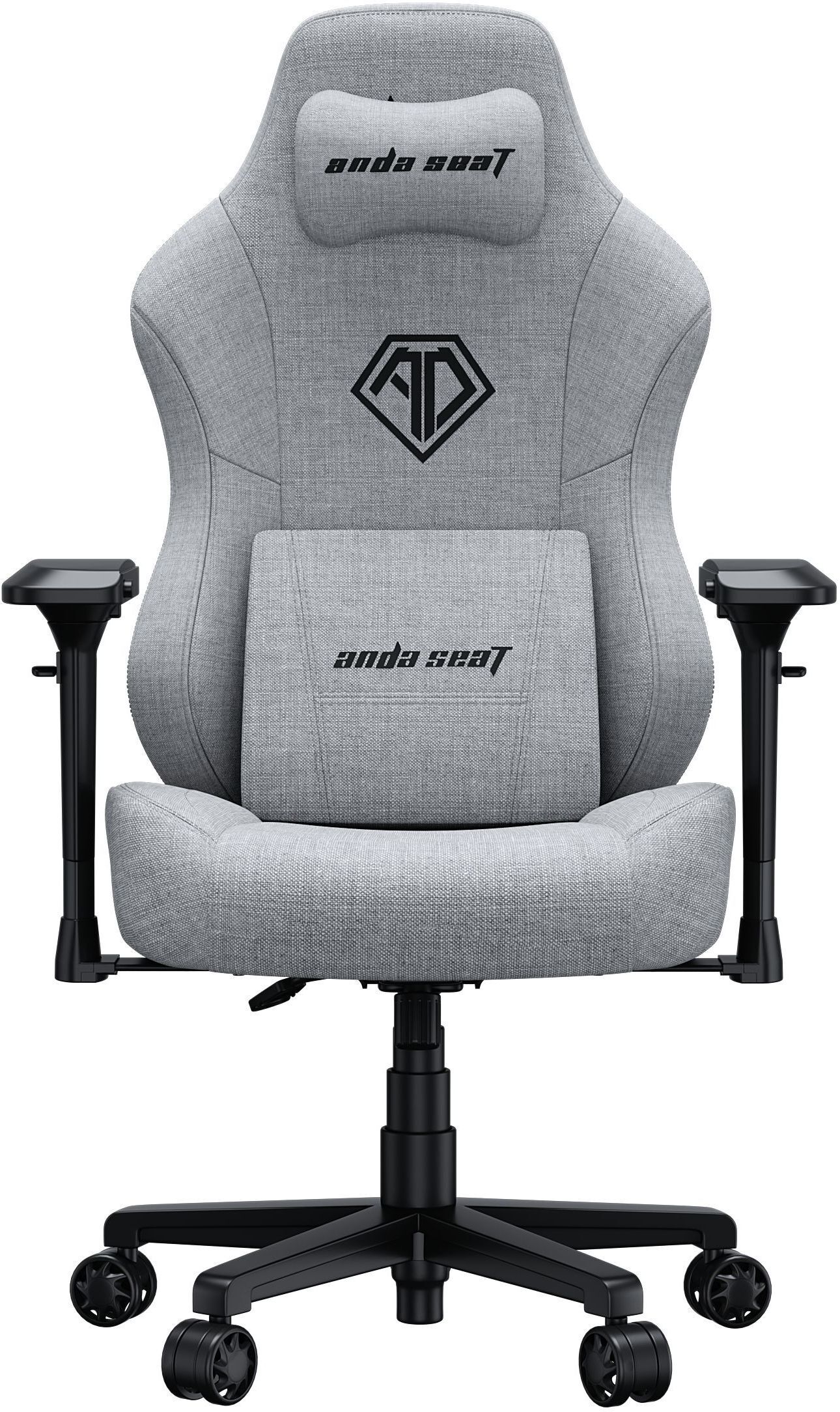 Кресло игровое Anda Seat Phantom 3 Pro Grey Fabric Size L фото1