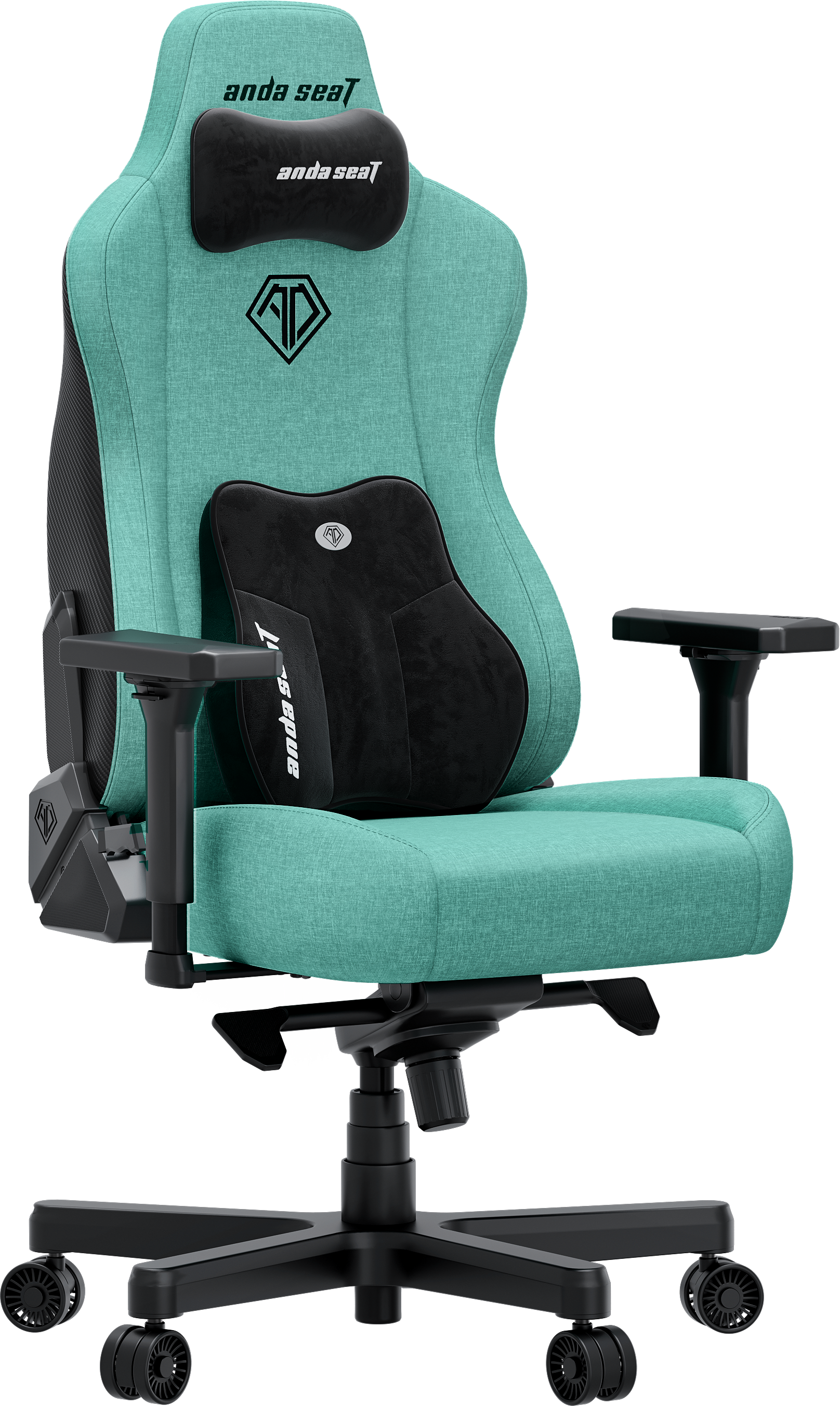 Кресло игровое Anda Seat Kaiser 3E Light Blue Fabric Size XL фото1