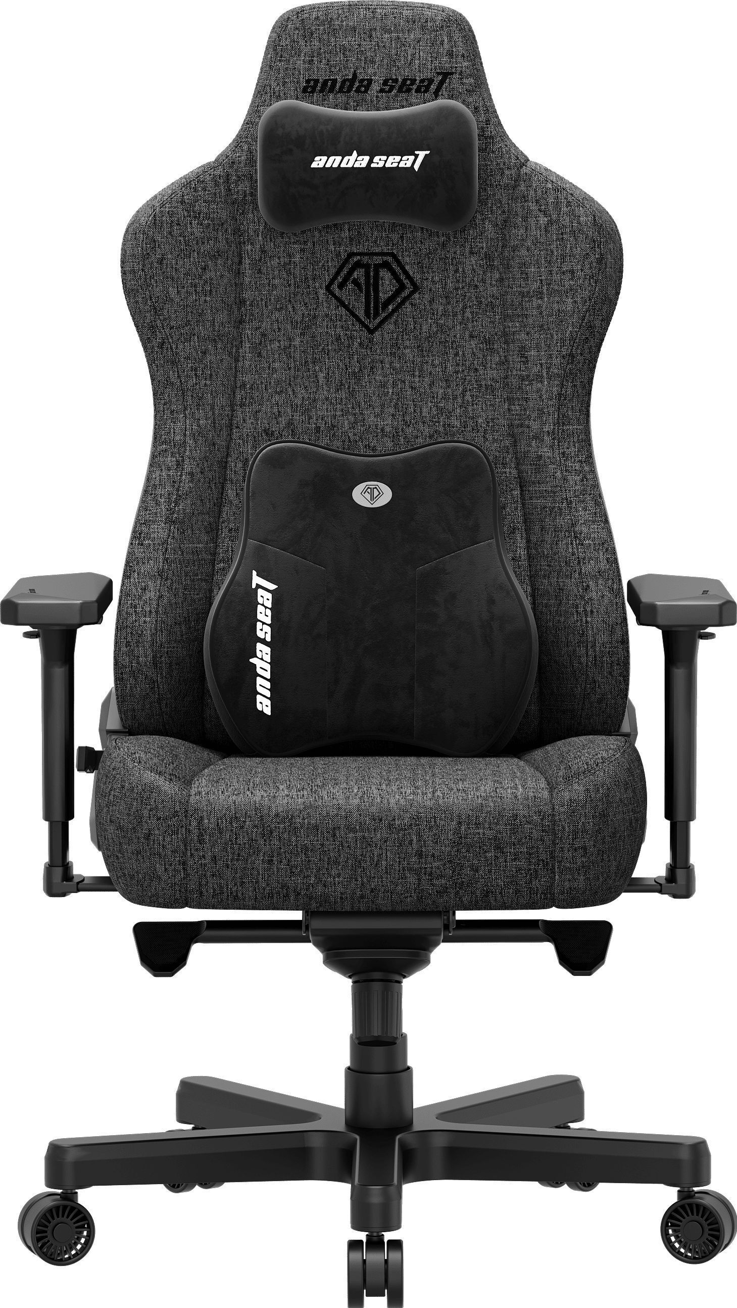 Кресло игровое Anda Seat Kaiser 3E Dark Grey Fabric Size XL фото1