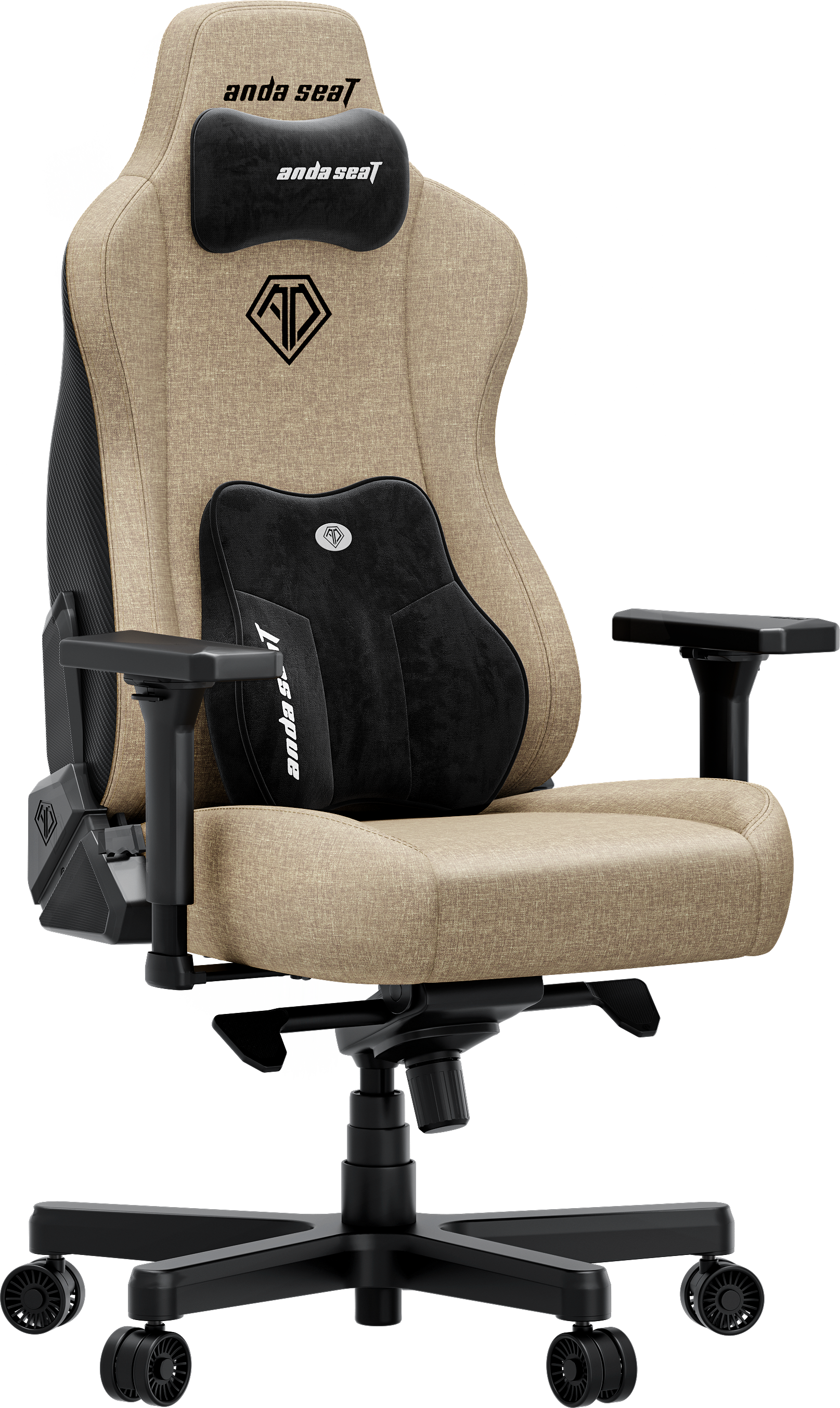 Кресло игровое Anda Seat Kaiser 3E Dark Beige Fabric Size XL фото1