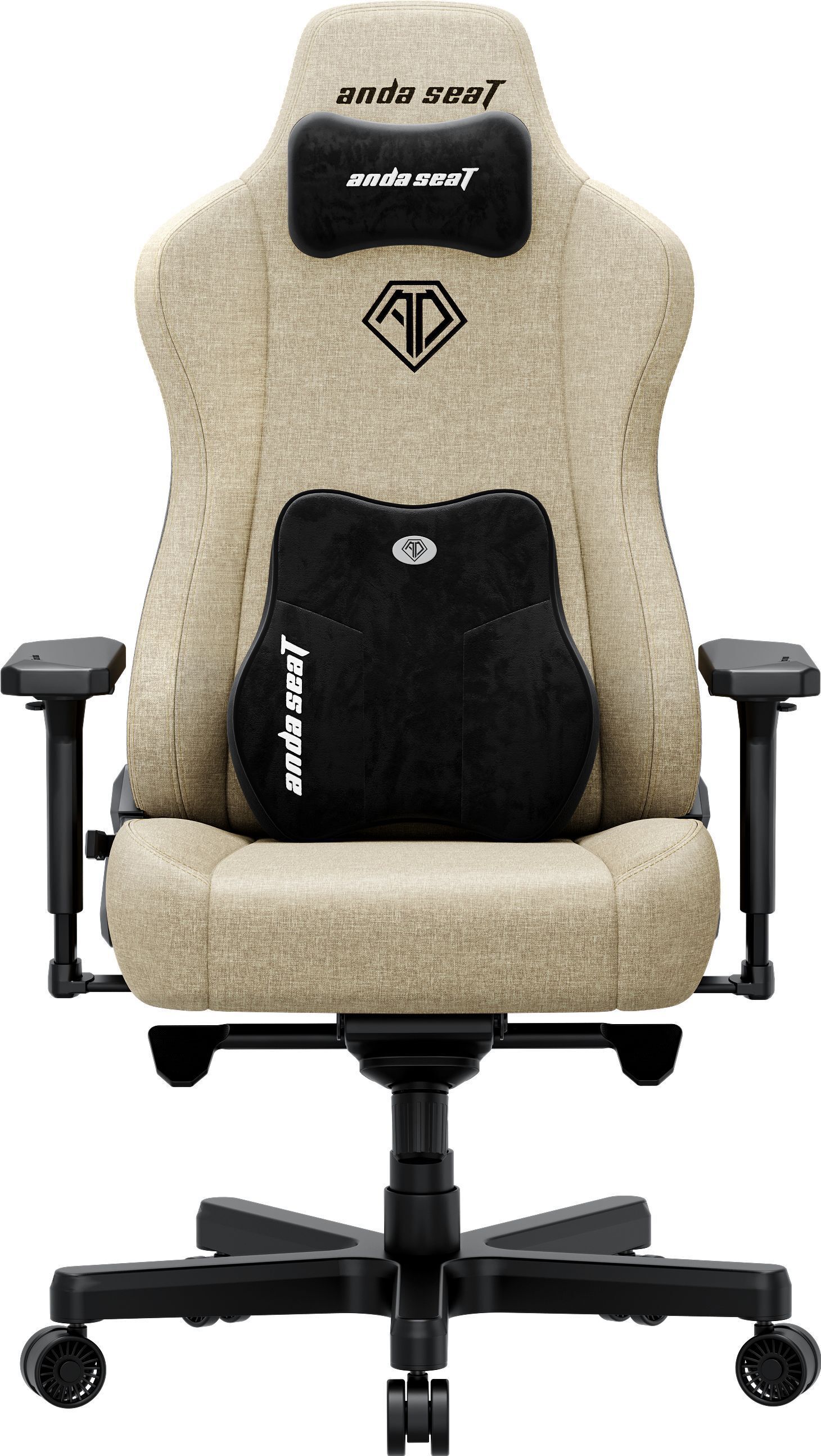 Крісло ігрове Anda Seat Kaiser 3E Beige Fabric Size XL фото1