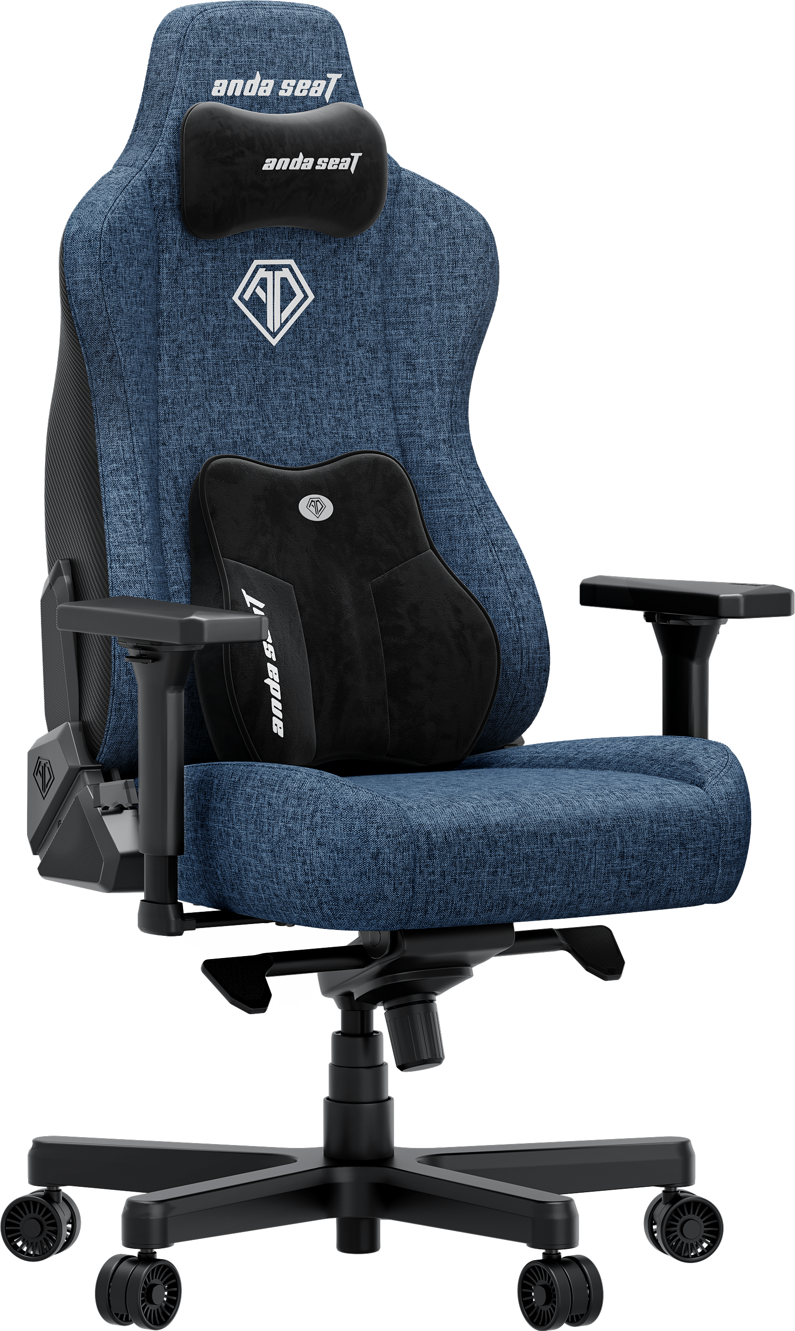 Кресло игровое Anda Seat Kaiser 3E Dark Blue Fabric Size XL фото1
