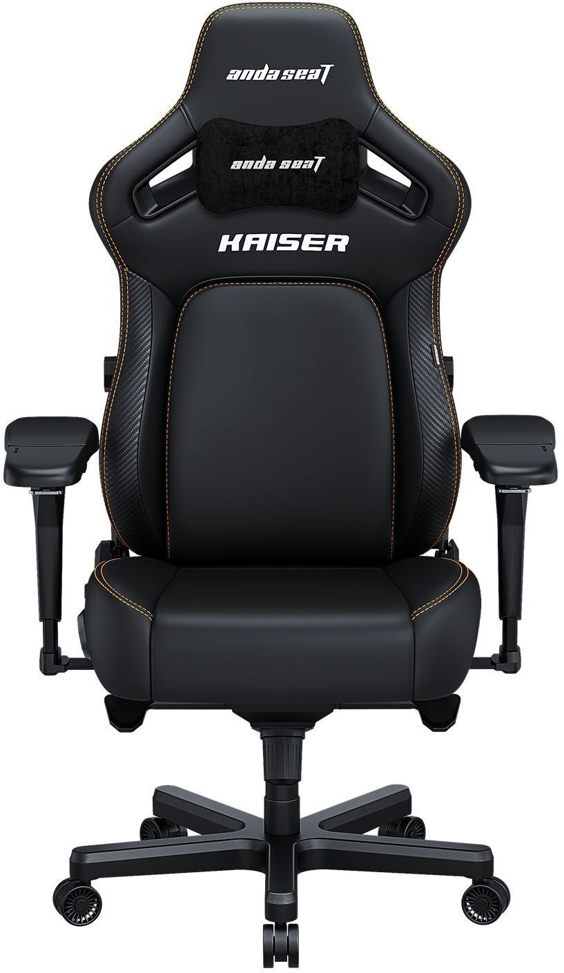 Крісло ігрове Anda Seat Kaiser 4 Black PVC Size L фото1