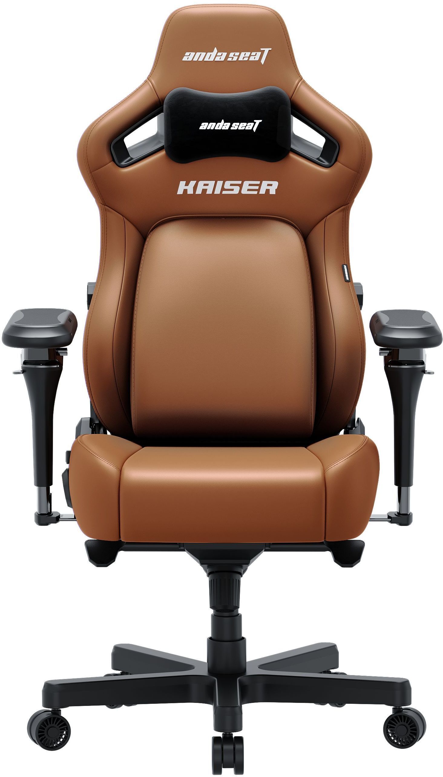 Кресло игровое Anda Seat Kaiser 4 V2 Brown PVC Size XL фото1
