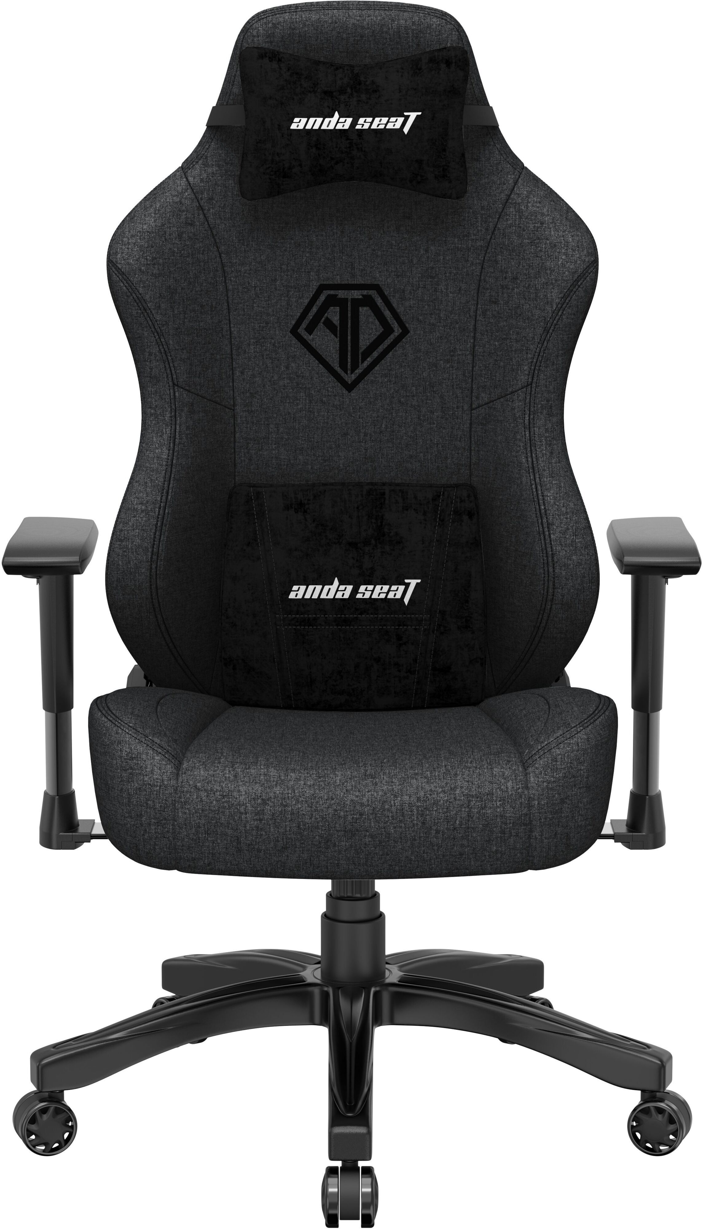 Кресло игровое Anda Seat Phantom 3 Dark Grey Fabric Size L фото1