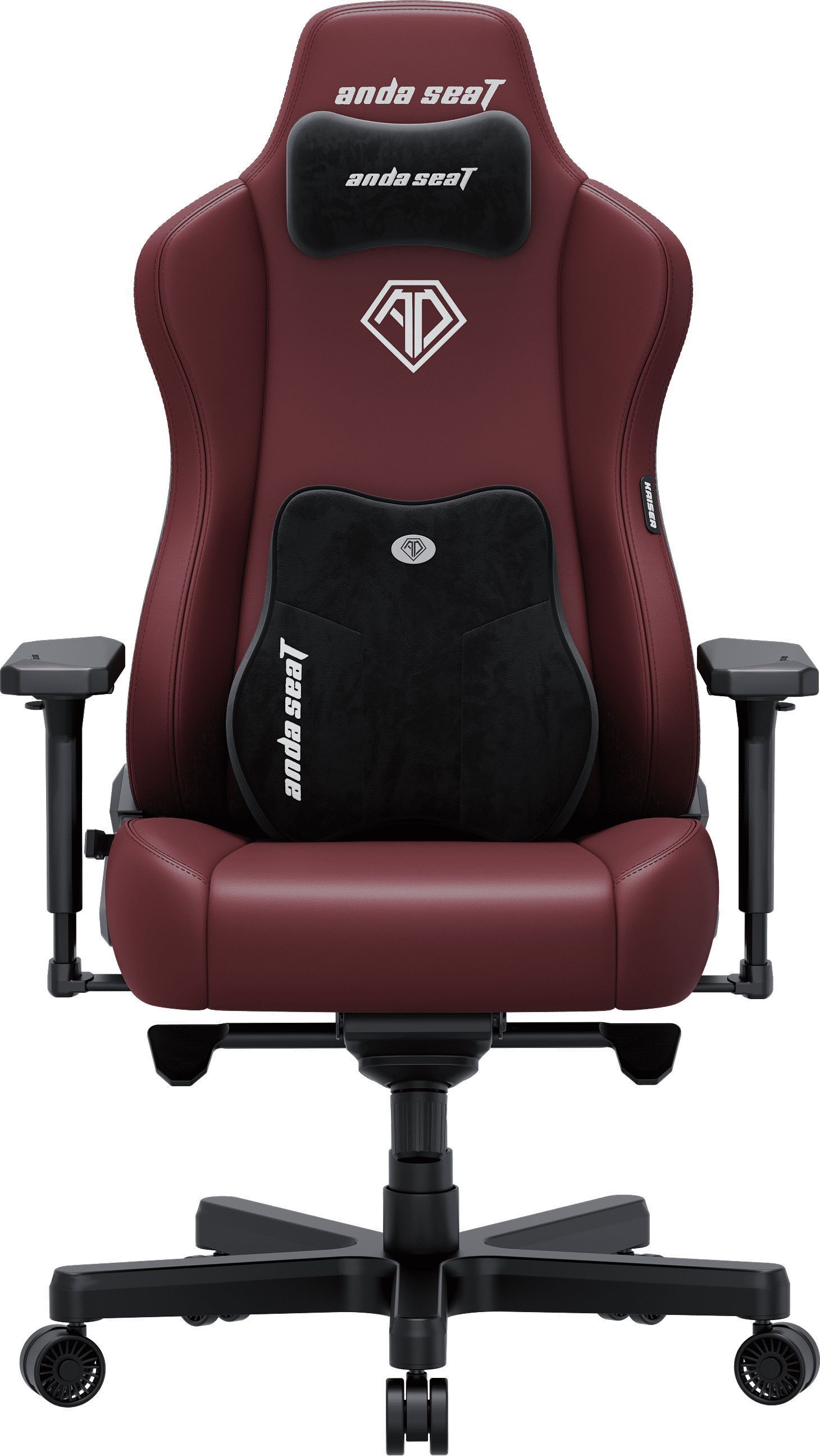 Крісло ігрове Anda Seat Kaiser 3E Maroon PVC Size XL фото1