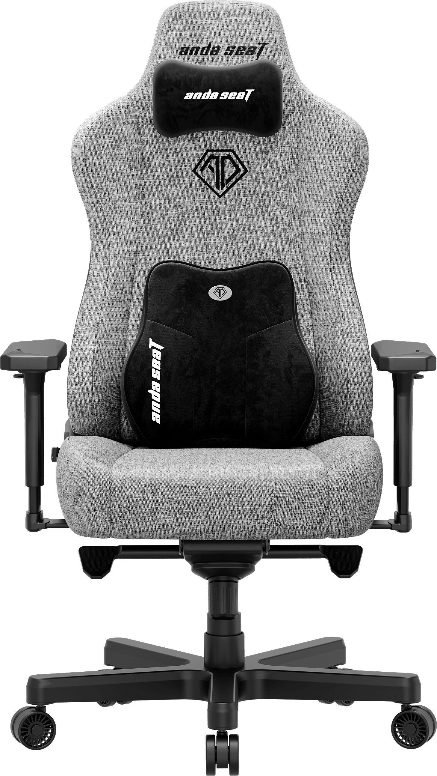 Крісло ігрове Anda Seat Kaiser 3E Grey Fabric Size XL фото1