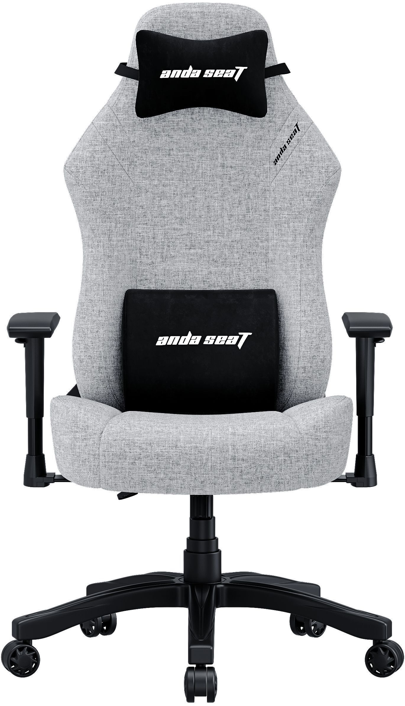 Крісло ігрове Anda Seat Luna Fabric Grey Size L фото1
