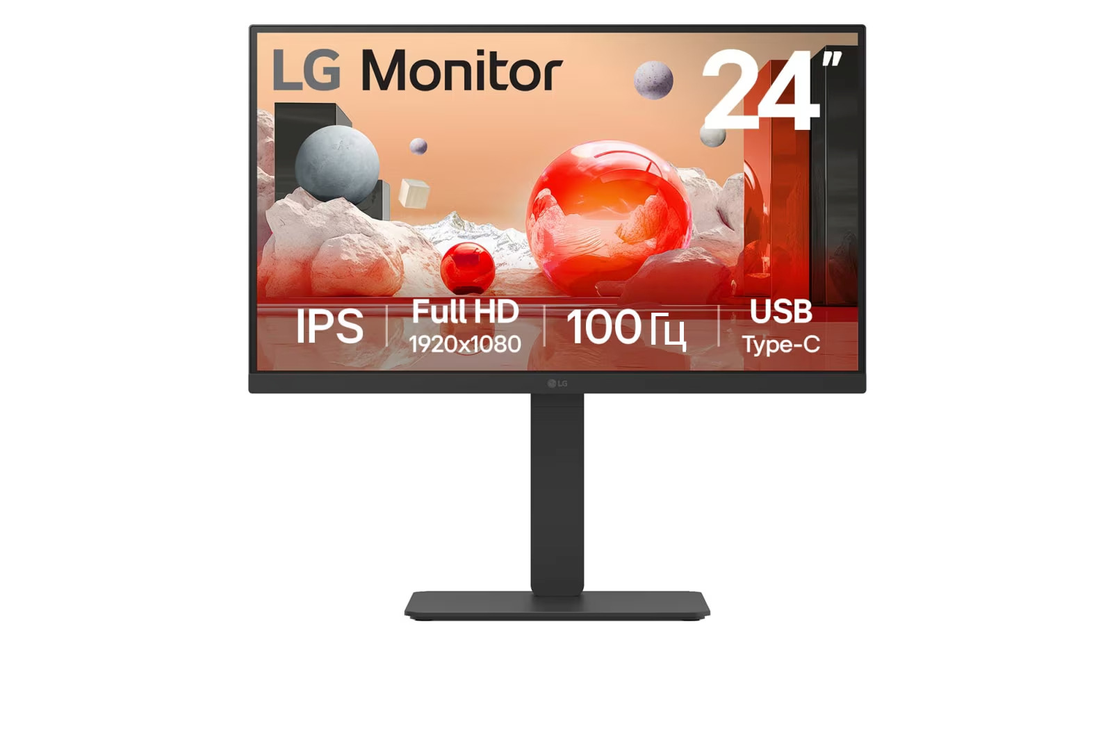 Монітор 24'' LG 24BA650-B фото1
