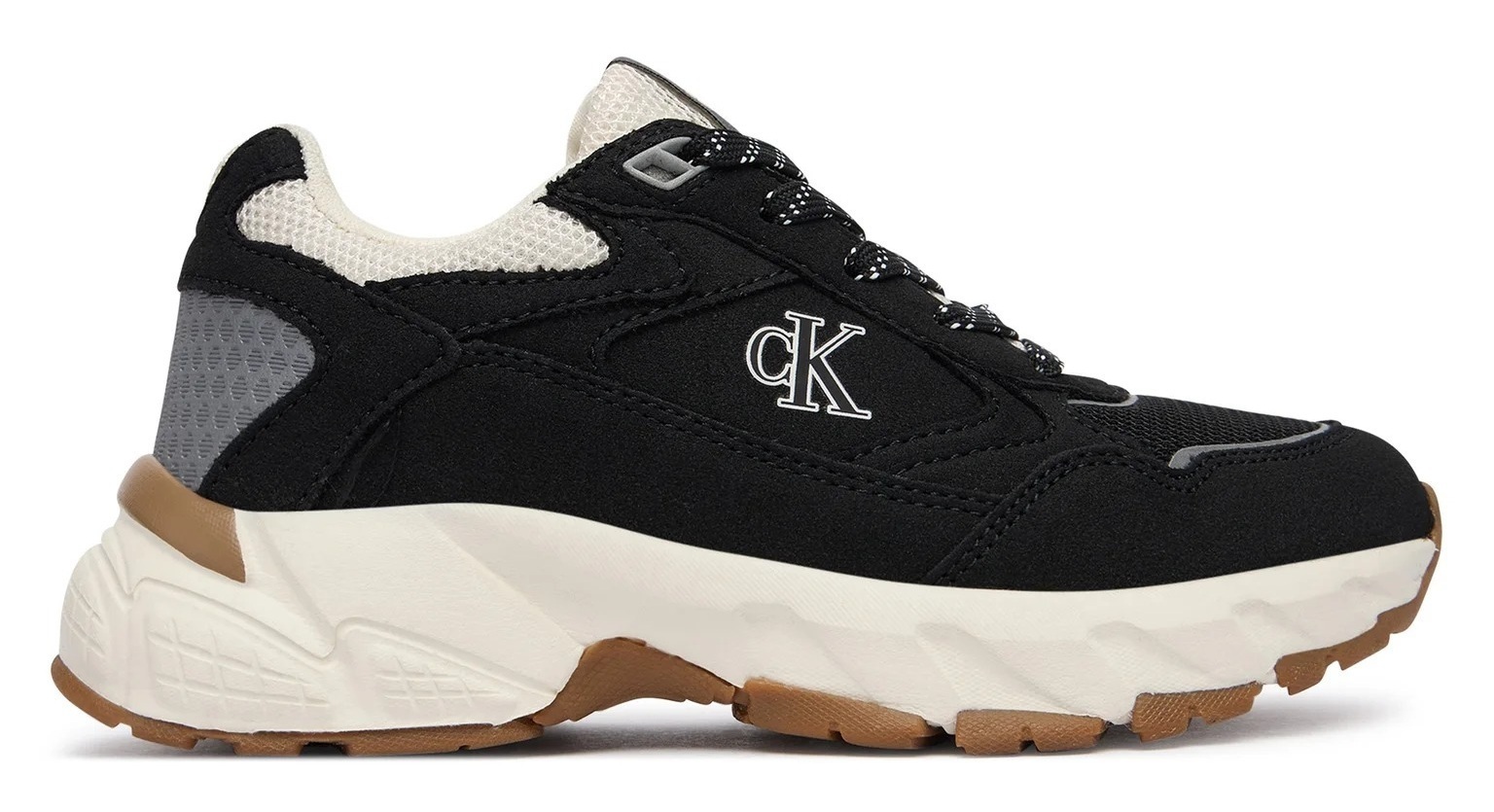 Кросівки підліткові Calvin Klein Low Cut Lace-Up Sneaker V3X9-83485-1960999 36 чорні фото1
