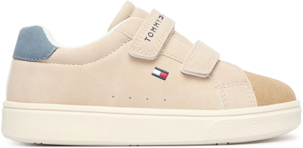 Кеди дитячі Tommy Hilfiger Low Cut Velcro Sneaker T1X9-35218-1959A585 34 бежеві фото