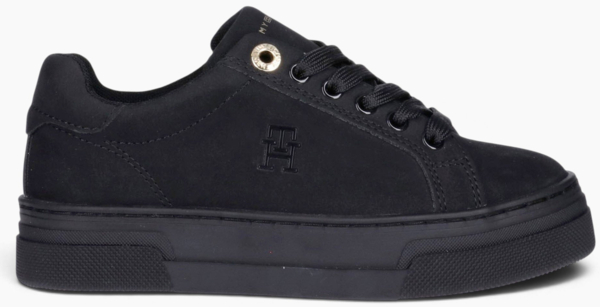 Кеды женские Tommy Hilfiger Low Cut Lace-Up Sneaker T3A9-35097-0315999 39 черные фото