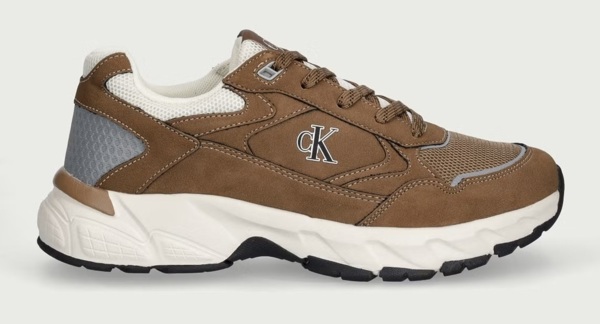 Кросівки підліткові Calvin Klein Low Cut Lace-Up Sneaker V3X9-83485-1960582 36 коричневі фото
