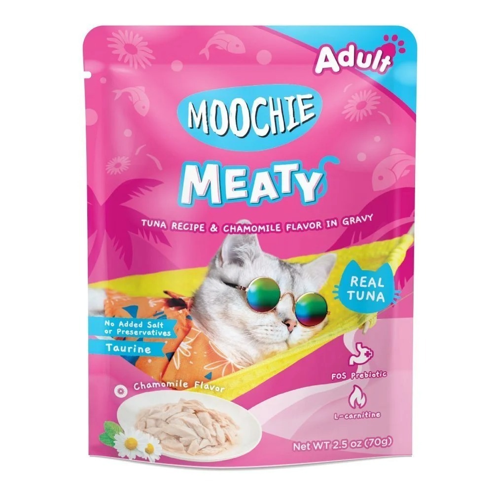 Корм влажный для кошек Moochie Meaty с тунцом в подливке 70 г фото1