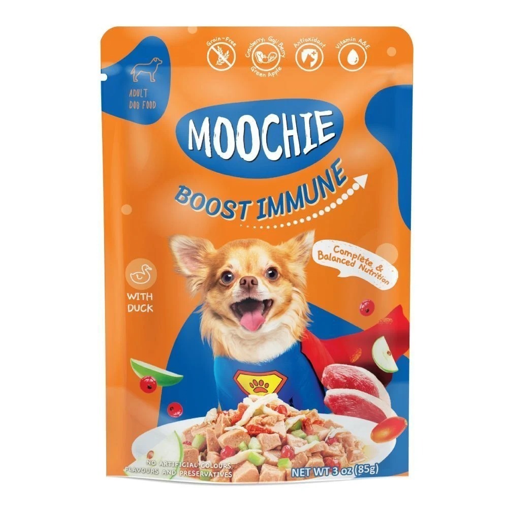 Корм влажный для собак Moochie Superfood Boost Immune с уткой 85 г фото1