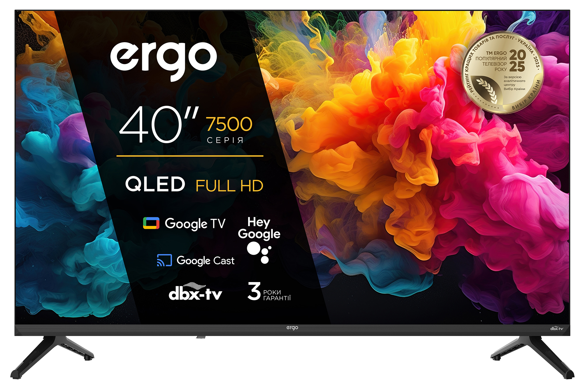 Телевізор Ergo QLED 40JFQ7500 фото1