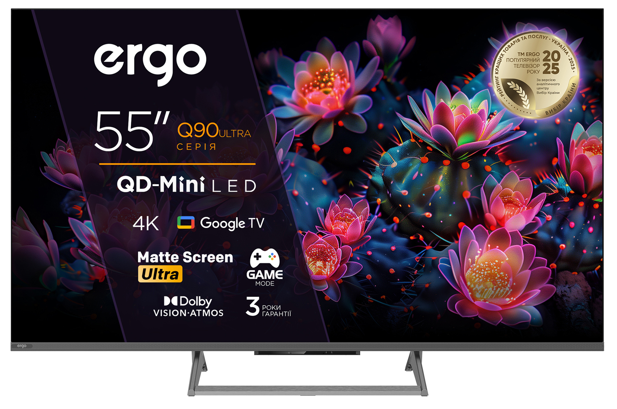 Телевизор Ergo QD-Mini LED 55MQ90 Ultra фото1