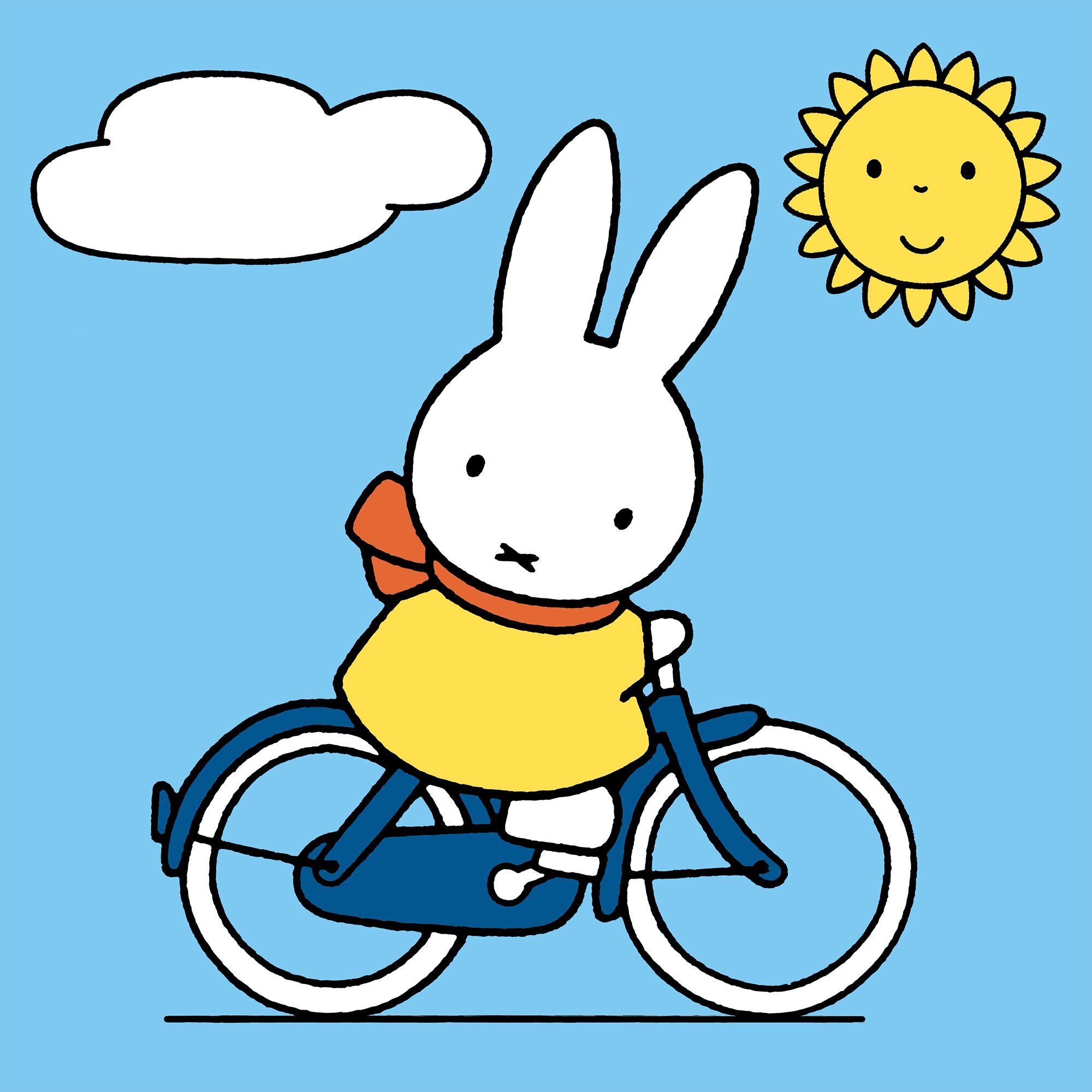 Картина за номерами Santi Miffy. Bunny on bicycle, 25*25см (955659) фото1