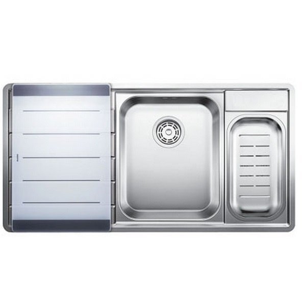  Кухонна мийка Blanco AXIS 6 II S-IF (чаша справа) нерж.сталь дзеркальна поліровка з клапаном-автоматом (516529) фото